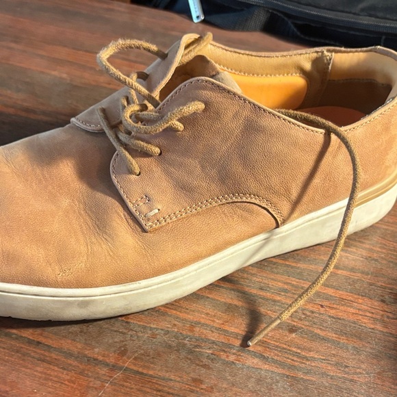 Hush Puppies Tan Leather Sneakers - Picture 9 of 12